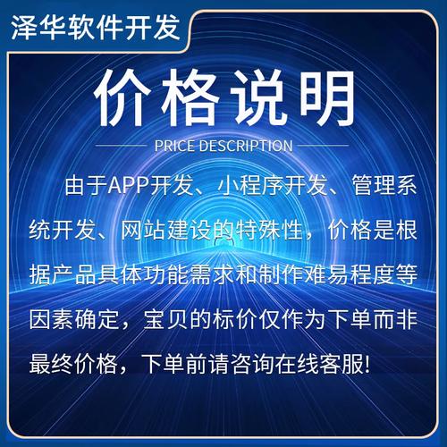 该商品选自北京地区的淘宝集市"aaa软件开发定制",所属主分类"商务